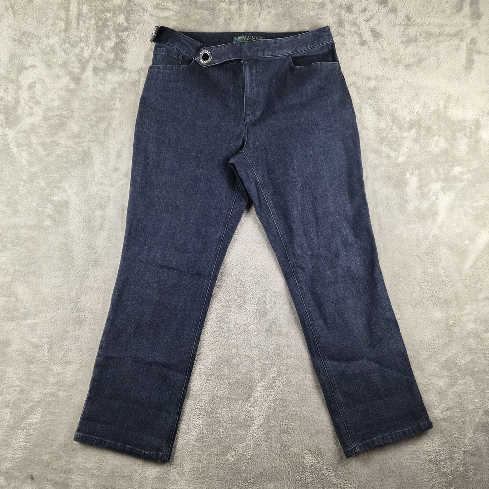 Vintage Lauren Ralph Lauren Jeans Womens 10P (fits 30x26) Petite Blue Denim